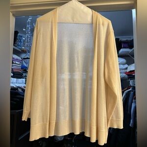 Cato Light Tan Open-Front Cardigan